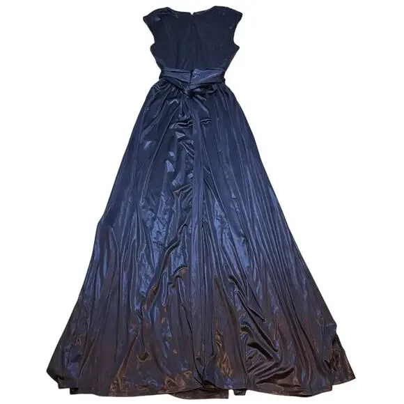 blue pleated strapless dress Royal Blue Satin Mini Dress
